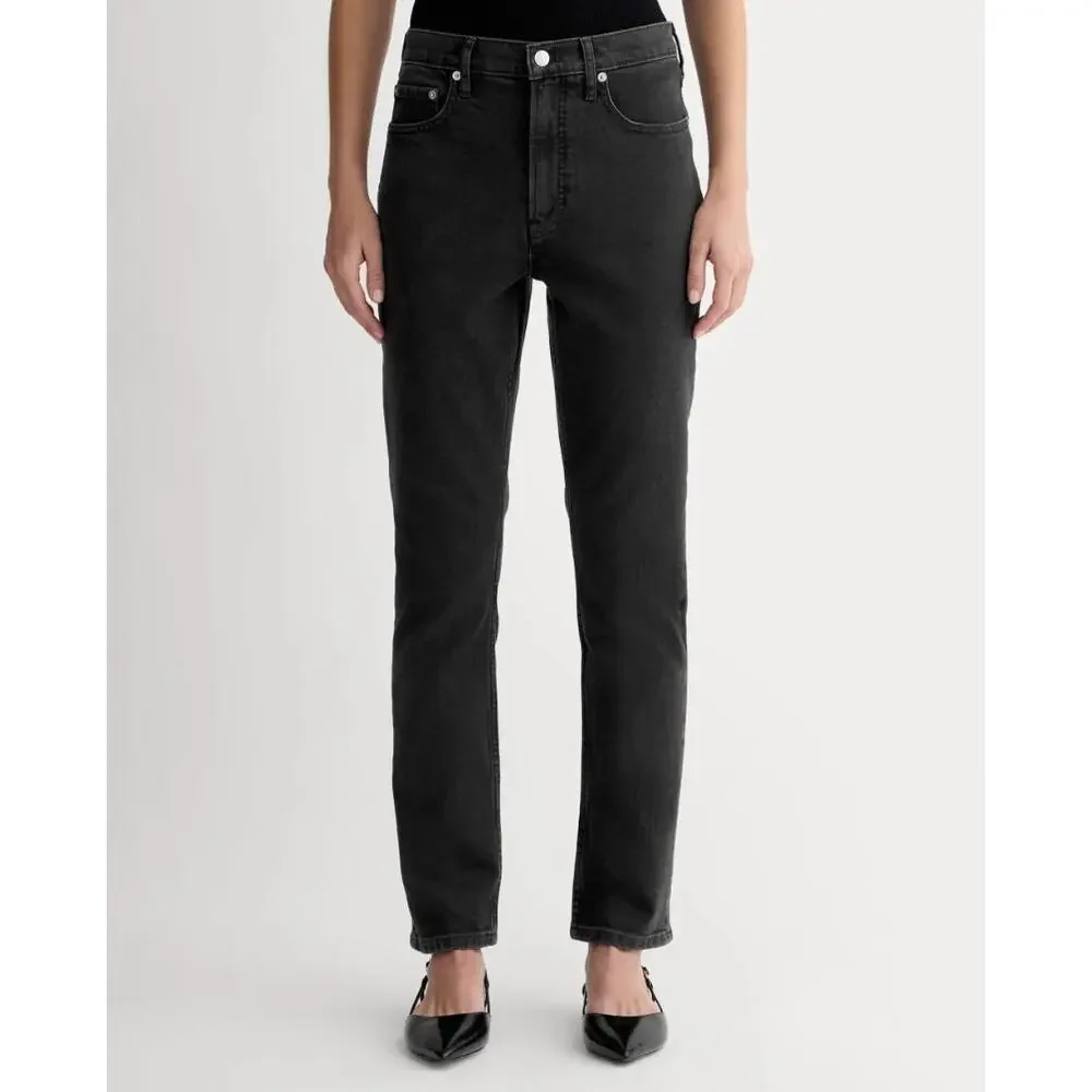 NEW Everlane Sz 29 The Cheeky Straight Jean‎ in Washed Black
